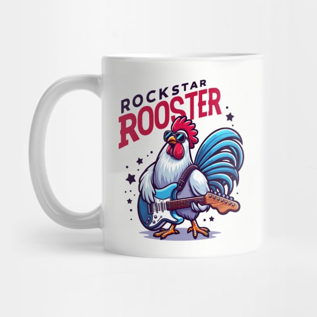 Rockstar Rooster: Feathered Guitarist by SimplyIdeas